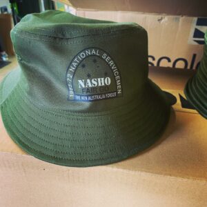 a dark green hat printed using DTG printing technique