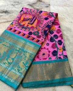 a dititally printed saree