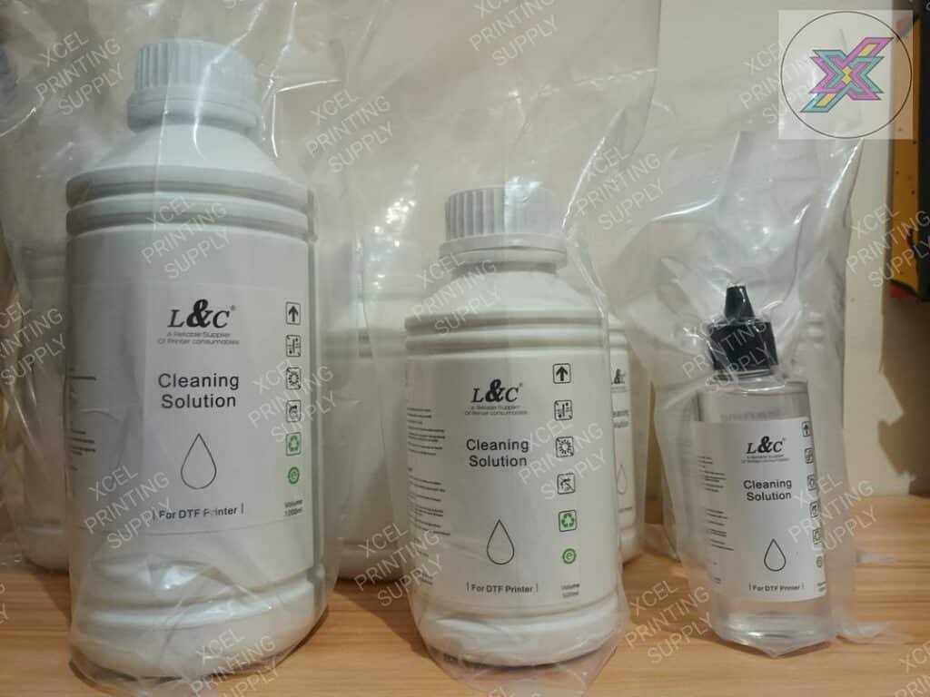 cleaning solution bottles for DTF printers