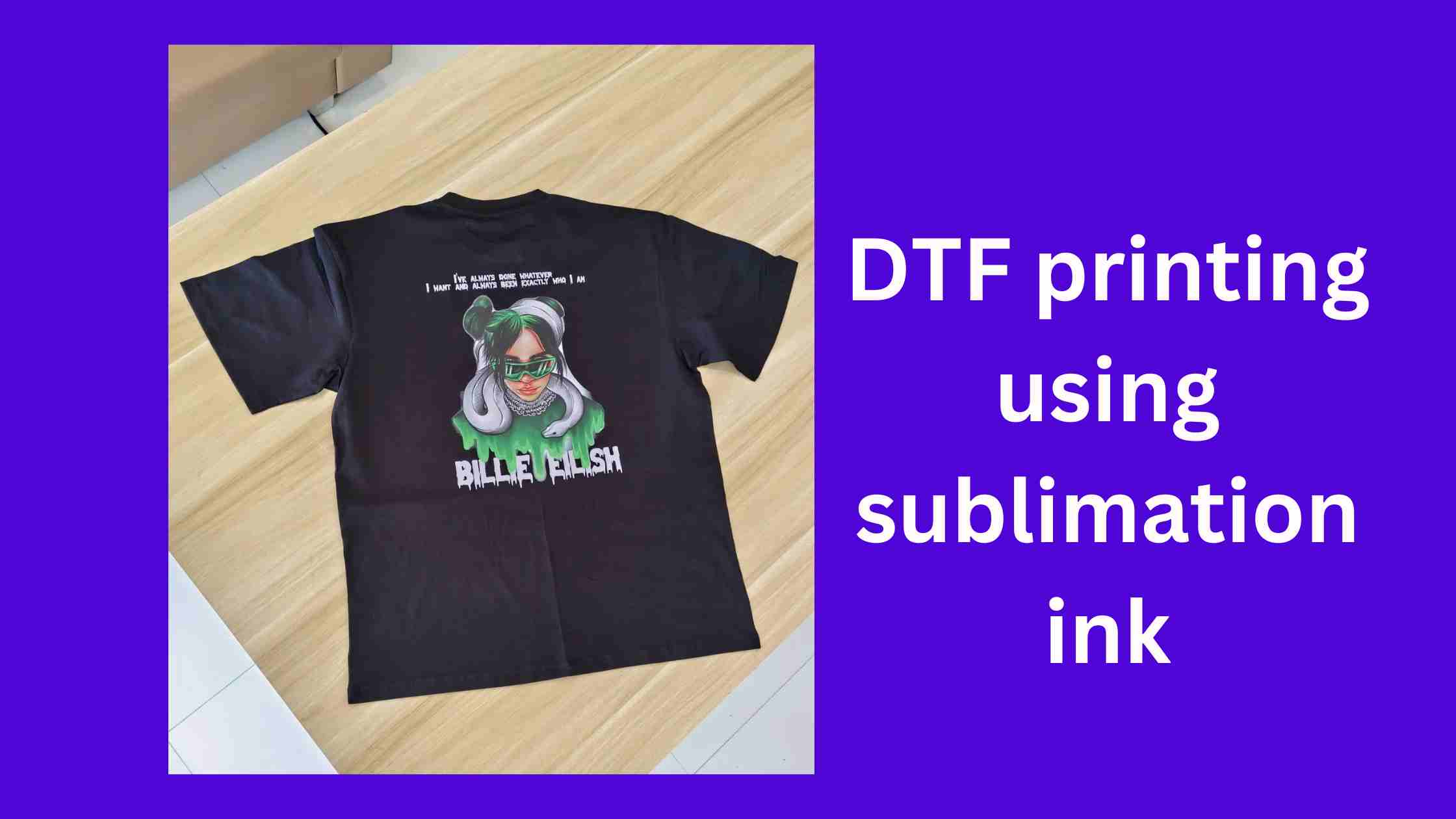 Sublimation Hack using DTF Powder 